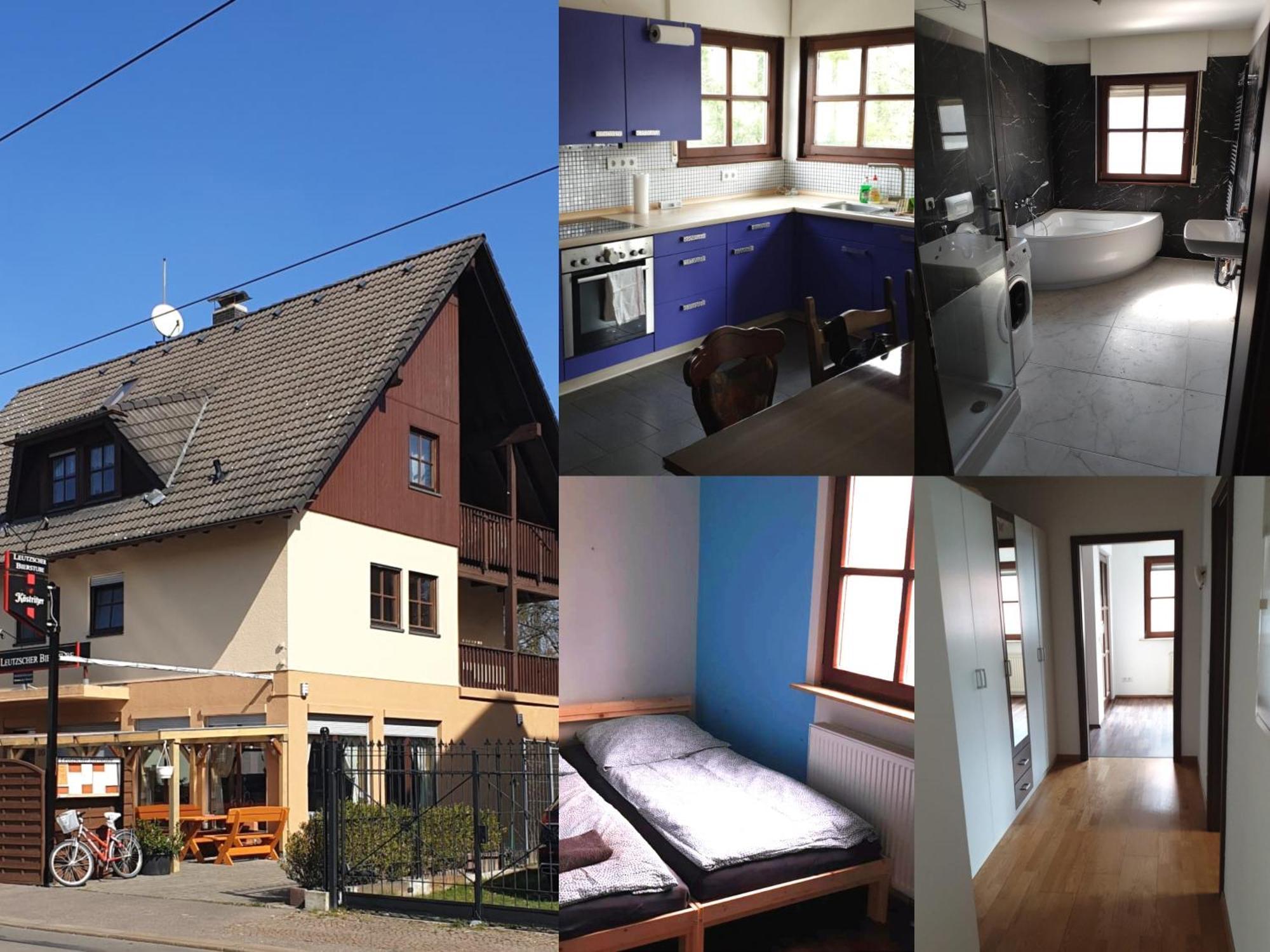 Ferienwohnung Mit 123Qm Fuer 8 Personen Mit Sehr Grossem Garten, Einfache Innen-Ausstattung Leipzig Exterior photo